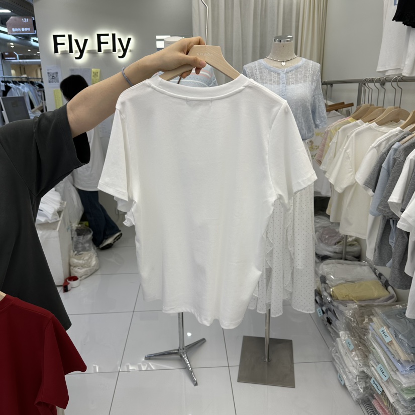 FLYFLY/LULULALLA/LIVE東大門實拍女士新品職業T恤流蘇FLYFLY/LULULALLA/LIVET恤