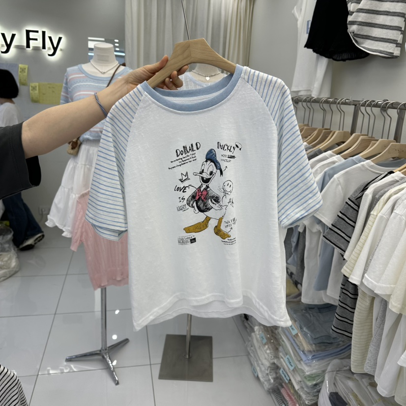 FLYFLY/LULULALLA/LIVE東大門直郵女士新款時尚真品T恤FLYFLY/LULULALLA/LIVET恤圖色1