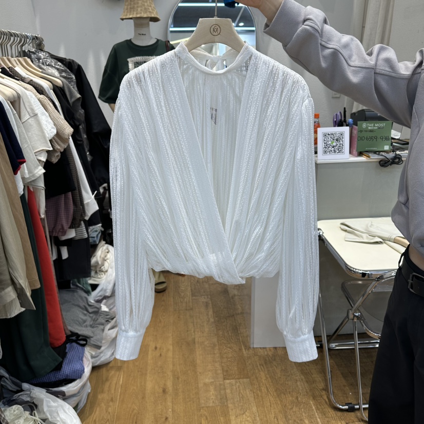 THE MOST-Q東大門直郵女裝新款時尚人氣真品襯衫蕾絲衫THE MOST襯衫/蕾絲衫圖色1