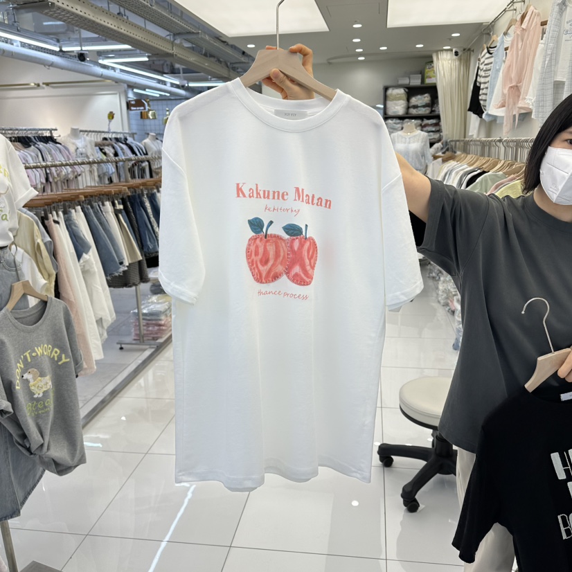 FLYFLY/LULULALLA/LIVE韓國代購女士新款真品26春夏T恤FLYFLY/LULULALLA/LIVET恤圖色1