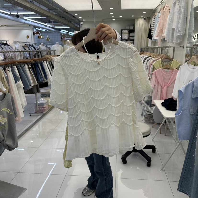 FLYFLY/LULULALLA/LIVE東大門直郵女士新款推薦襯衫蕾絲衫FLYFLY/LULULALLA/LIVE襯衫/蕾絲衫圖色1