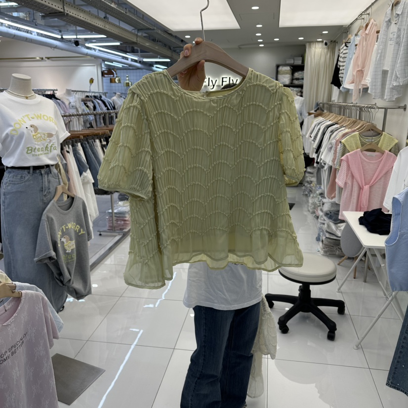 FLYFLY/LULULALLA/LIVE東大門直郵女士新款推薦襯衫蕾絲衫FLYFLY/LULULALLA/LIVE襯衫/蕾絲衫圖色2