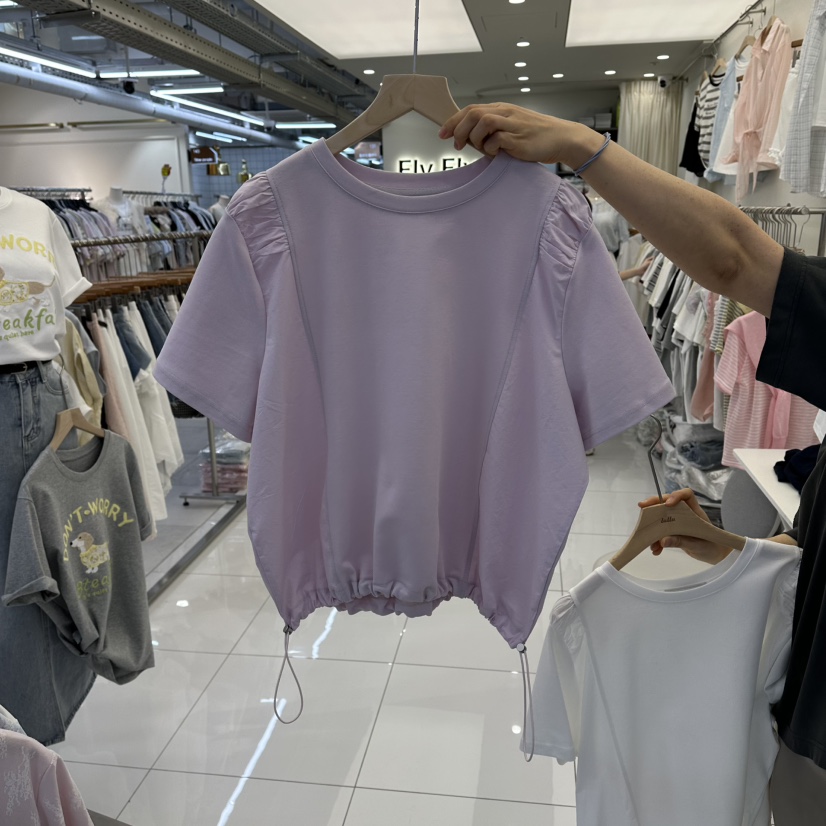 FLYFLY/LULULALLA/LIVE韓國代購女裝新品時尚26春夏T恤FLYFLY/LULULALLA/LIVET恤圖色2