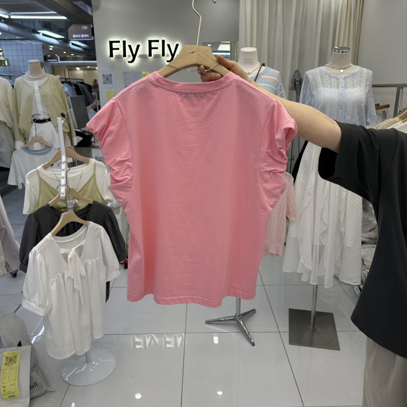 FLYFLY/LULULALLA/LIVE東大門實拍女裝新品人氣T恤不含項鏈FLYFLY/LULULALLA/LIVET恤