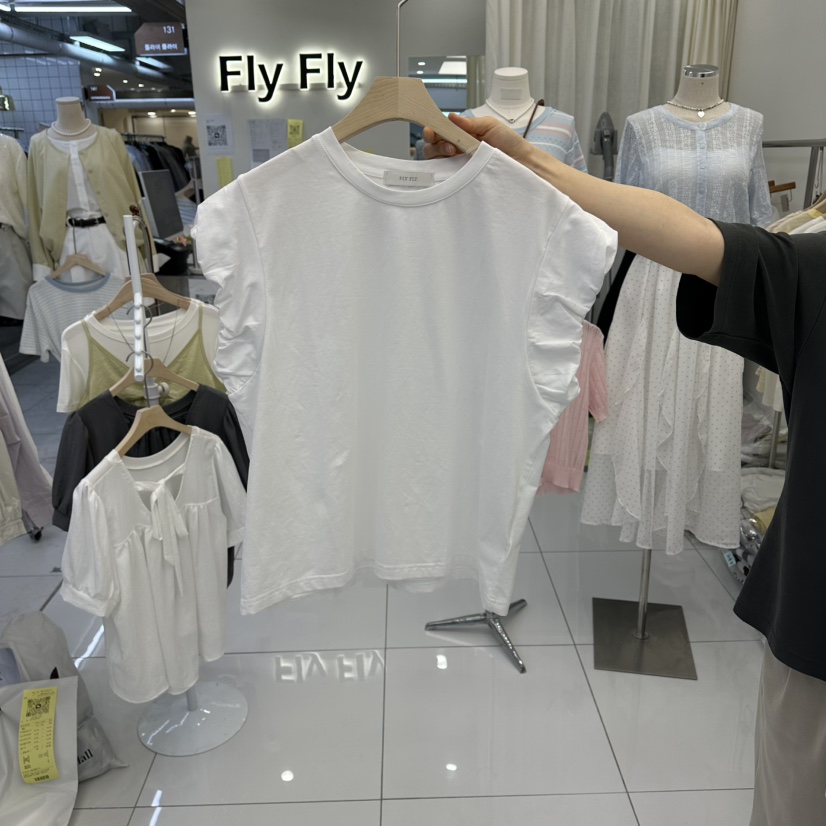 FLYFLY/LULULALLA/LIVE東大門實拍女裝新品人氣T恤不含項鏈FLYFLY/LULULALLA/LIVET恤圖色1
