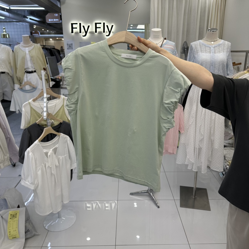 FLYFLY/LULULALLA/LIVE東大門實拍女裝新品人氣T恤不含項鏈FLYFLY/LULULALLA/LIVET恤圖色2