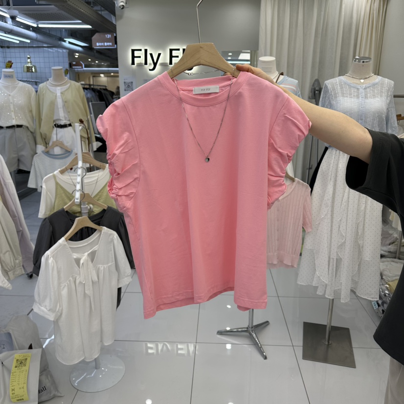 FLYFLY/LULULALLA/LIVE東大門實拍女裝新品人氣T恤不含項鏈FLYFLY/LULULALLA/LIVET恤圖色3