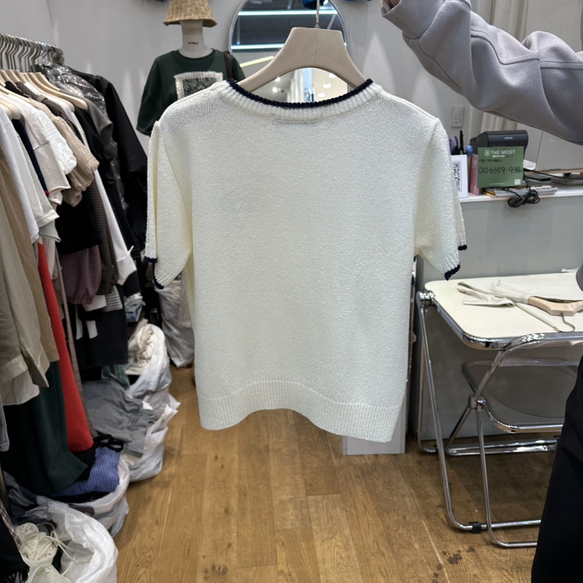 THE MOST-Q東大門實拍女裝新品26春夏真品人氣針織衫刺繡THE MOST針織衫