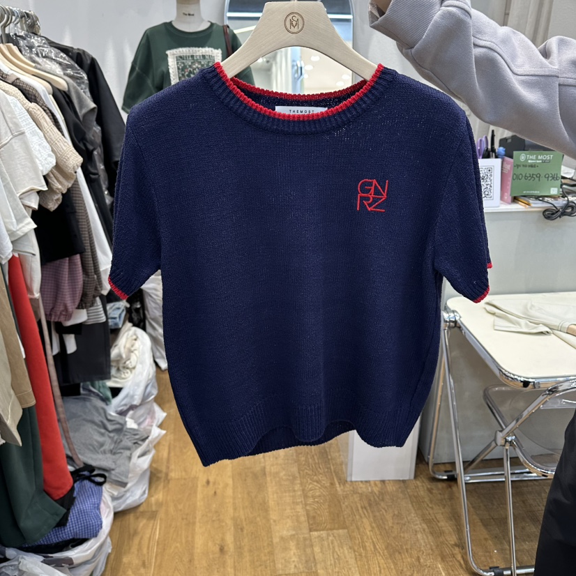 THE MOST-Q東大門實拍女裝新品26春夏真品人氣針織衫刺繡THE MOST針織衫圖色2