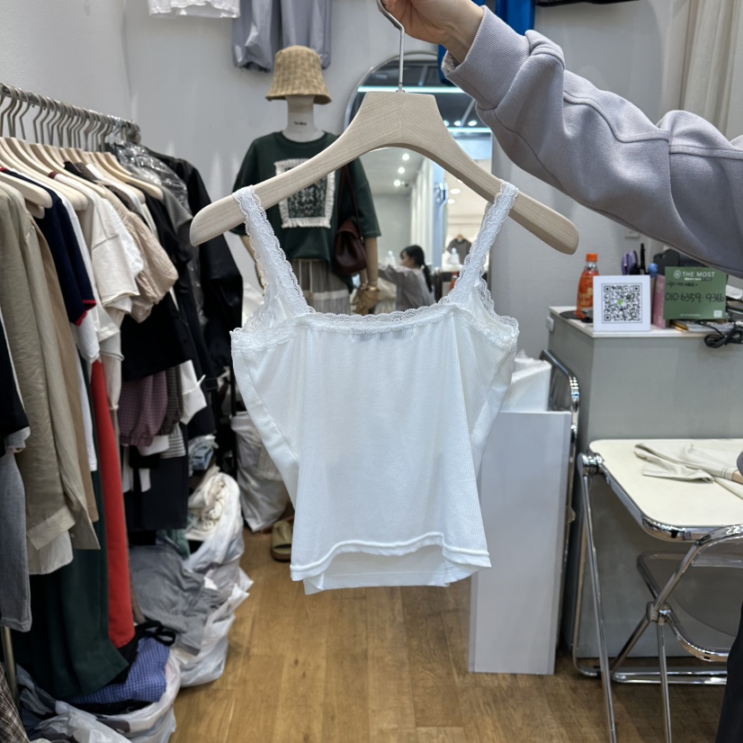 THE MOST-Q東大門代購女裝新品推薦26春夏吊帶背心蕾絲THE MOST吊帶/背心