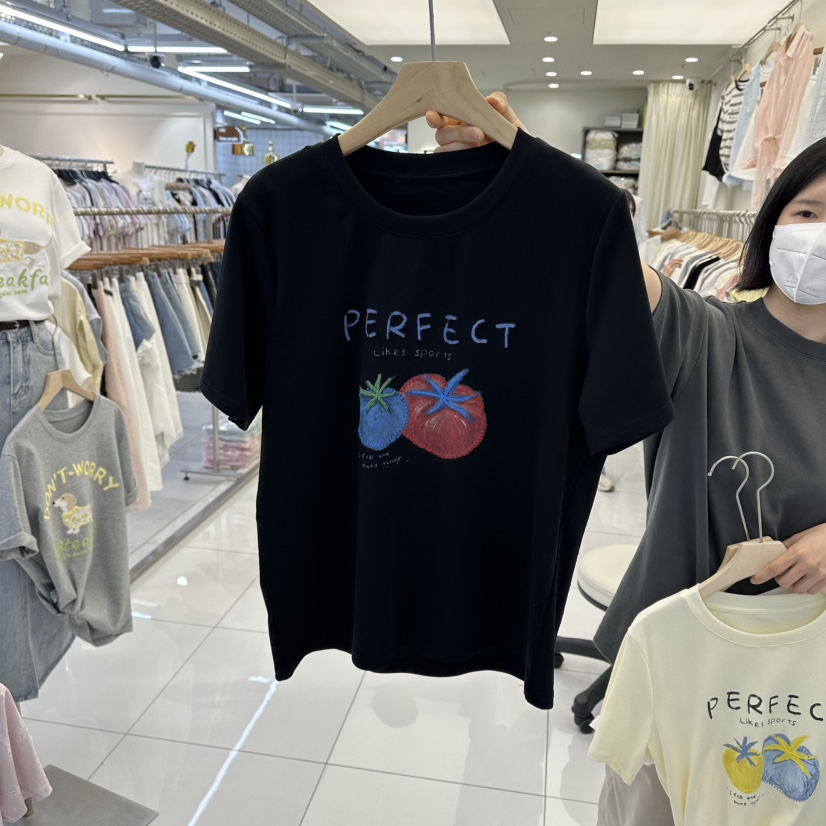 FLYFLY/LULULALLA/LIVE東大門直郵女裝新品熱賣休閑T恤FLYFLY/LULULALLA/LIVET恤圖色2