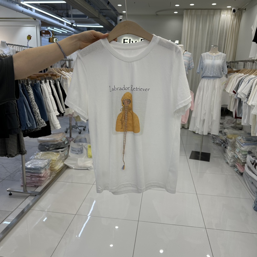 FLYFLY/LULULALLA/LIVE韓國代購女士新品時尚職業真品T恤FLYFLY/LULULALLA/LIVET恤圖色1