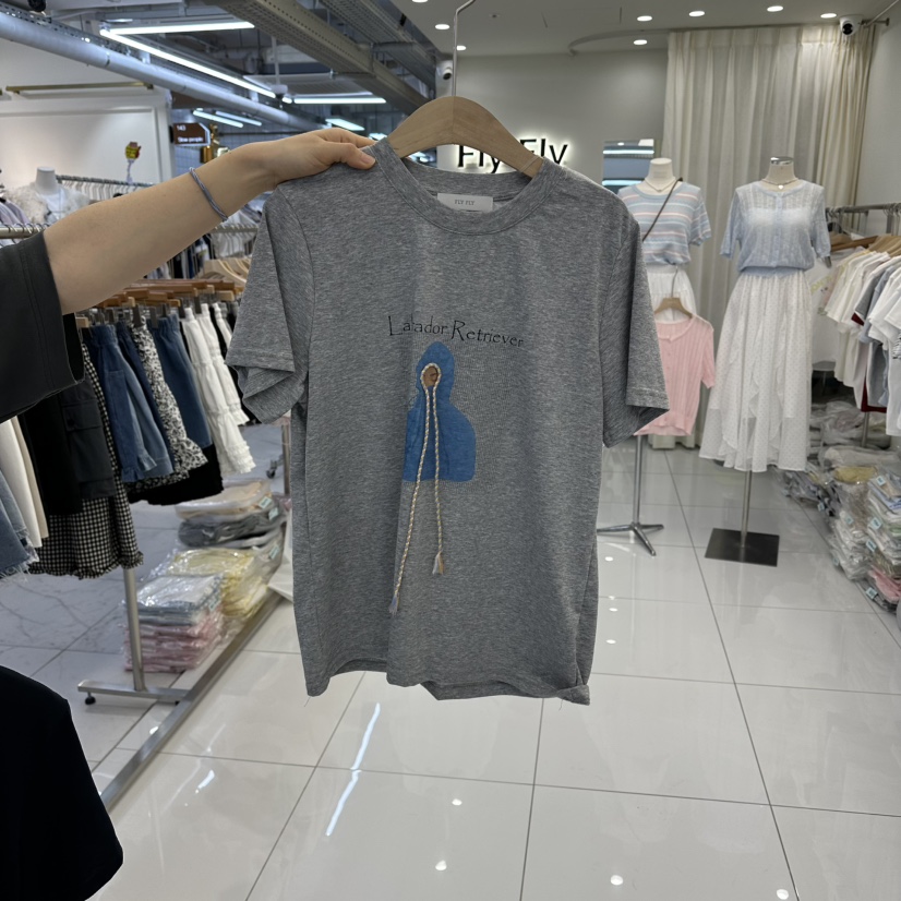 FLYFLY/LULULALLA/LIVE韓國代購女士新品時尚職業真品T恤FLYFLY/LULULALLA/LIVET恤圖色3