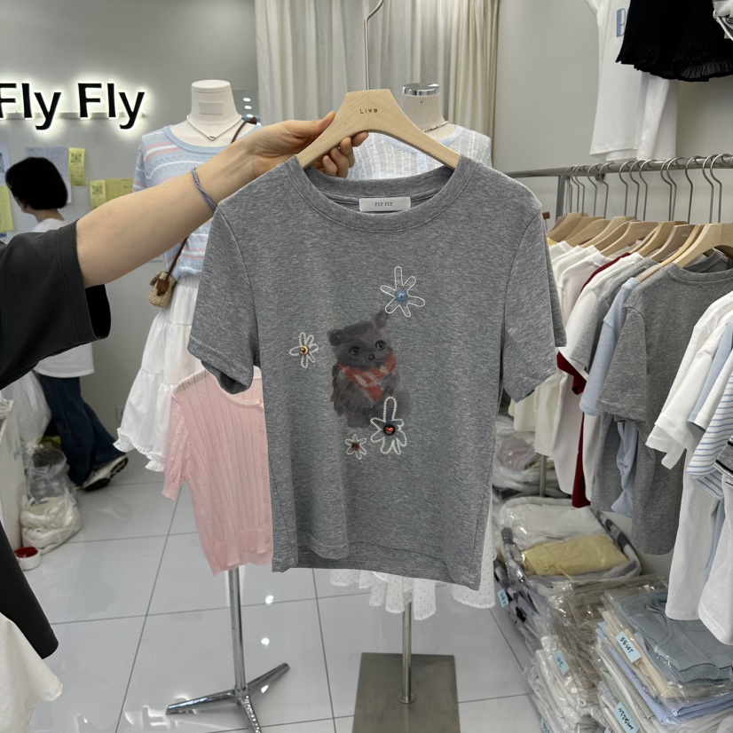 FLYFLY/LULULALLA/LIVE韓國代購女士新款人氣推薦26春夏T恤FLYFLY/LULULALLA/LIVET恤圖色2