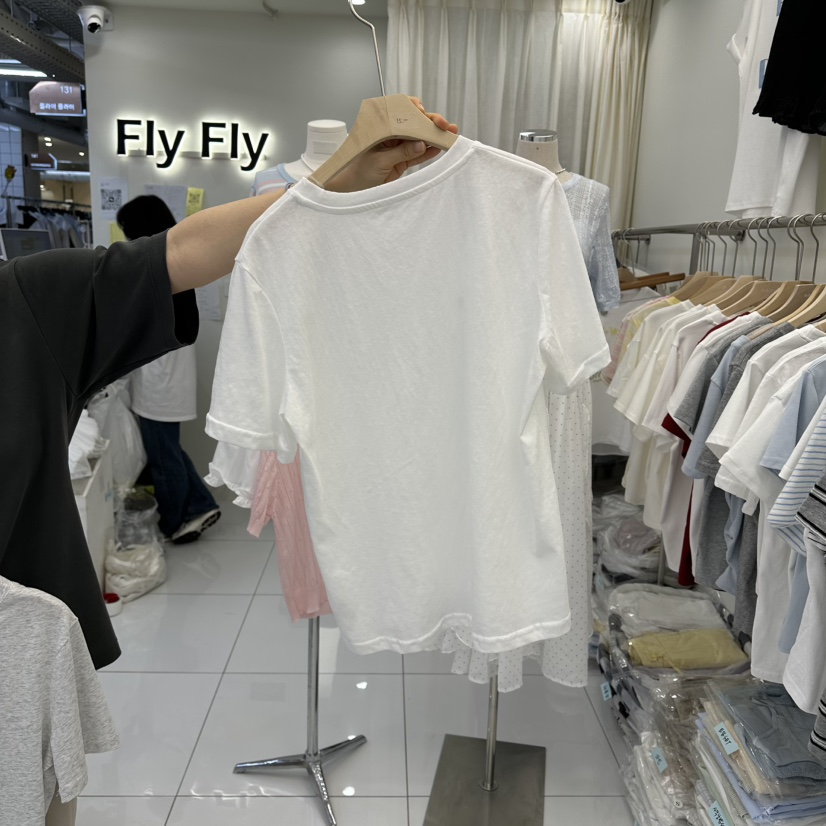 FLYFLY/LULULALLA/LIVE東大門直郵女裝新款職業26春夏T恤FLYFLY/LULULALLA/LIVET恤
