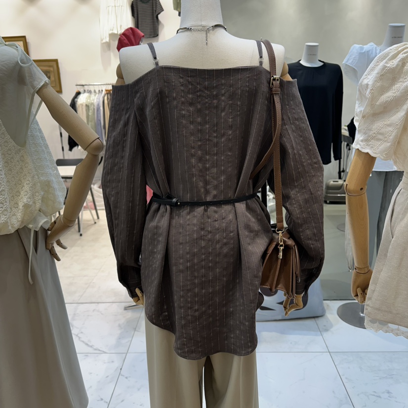 THE MOST-Q韓國代購女裝新品休閑推薦襯衫蕾絲衫不含腰帶THE MOST襯衫/蕾絲衫