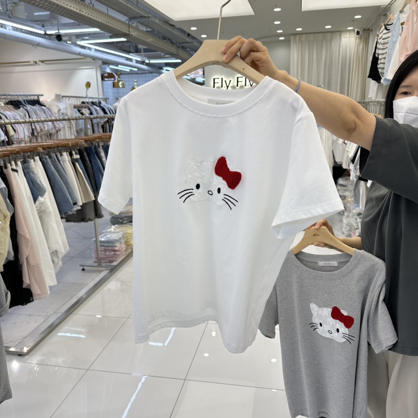 FLYFLY/LULULALLA/LIVE東大門直郵女裝新品26春夏熱賣T恤FLYFLY/LULULALLA/LIVET恤圖色1