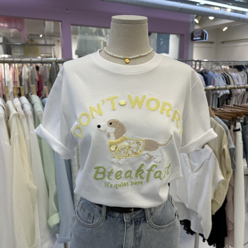 FLYFLY/LULULALLA/LIVE東大門直郵女裝新款推薦人氣T恤FLYFLY/LULULALLA/LIVET恤圖色1