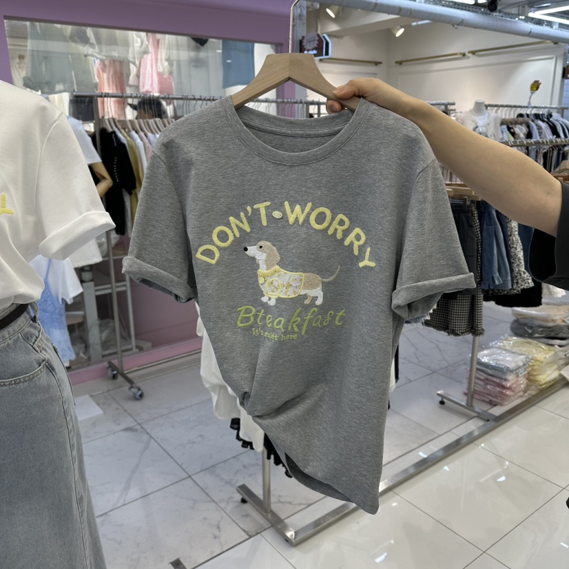 FLYFLY/LULULALLA/LIVE東大門直郵女裝新款推薦人氣T恤FLYFLY/LULULALLA/LIVET恤圖色2