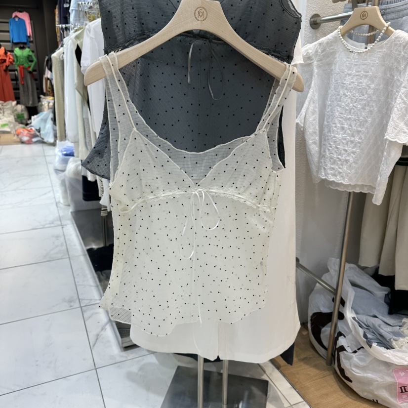 THE MOST-Q東大門直郵女士新款真品熱賣時尚吊帶背心雪紡THE MOST吊帶/背心圖色1