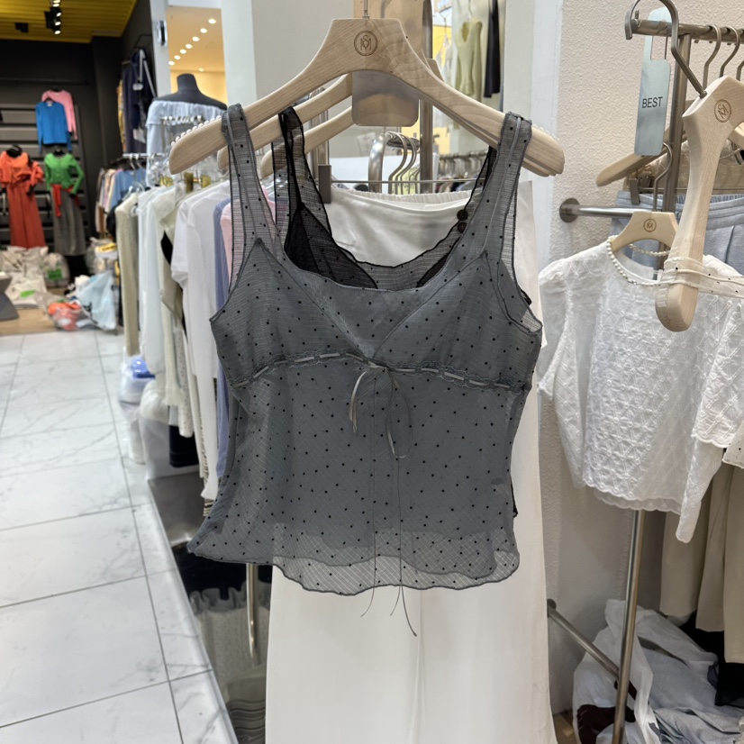 THE MOST-Q東大門直郵女士新款真品熱賣時尚吊帶背心雪紡THE MOST吊帶/背心圖色2