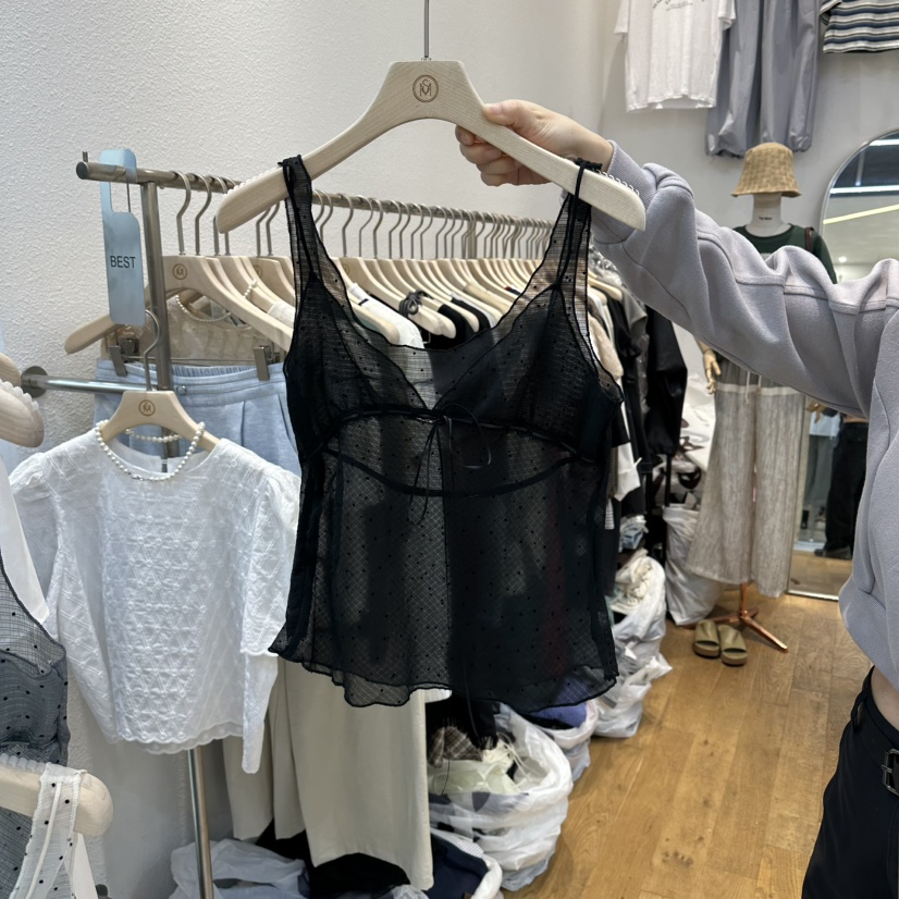 THE MOST-Q東大門直郵女士新款真品熱賣時尚吊帶背心雪紡THE MOST吊帶/背心圖色3