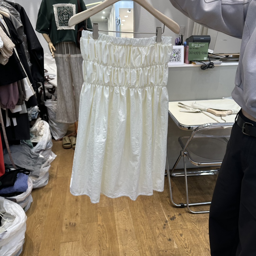 THE MOST-Q東大門代購女裝新品人氣熱賣半身裙中短裙褶皺THE MOST半身裙/中短裙