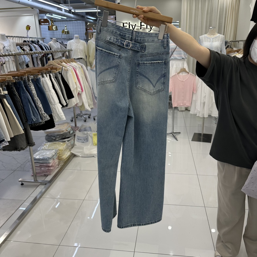 FLYFLY/LULULALLA/LIVE韓國直郵女裝新款職業熱賣牛仔褲FLYFLY/LULULALLA/LIVE牛仔褲