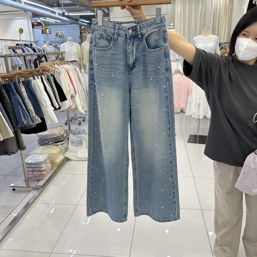 FLYFLY/LULULALLA/LIVE韓國直郵女裝新款職業熱賣牛仔褲FLYFLY/LULULALLA/LIVE牛仔褲圖色1