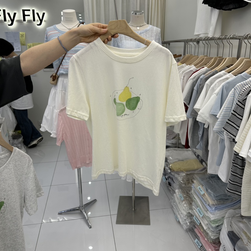 FLYFLY/LULULALLA/LIVE東大門實拍女裝新品推薦熱賣T恤FLYFLY/LULULALLA/LIVET恤圖色2