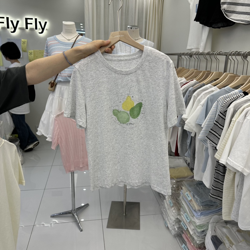 FLYFLY/LULULALLA/LIVE東大門實拍女裝新品推薦熱賣T恤FLYFLY/LULULALLA/LIVET恤圖色3