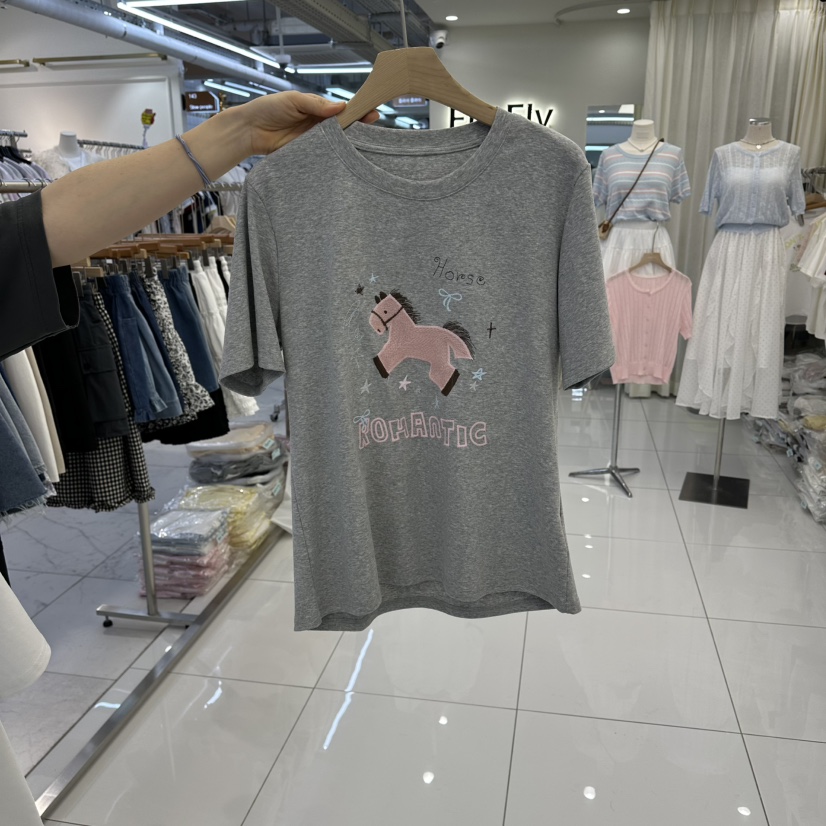 FLYFLY/LULULALLA/LIVE東大門實拍女裝新款真品休閑T恤FLYFLY/LULULALLA/LIVET恤圖色2