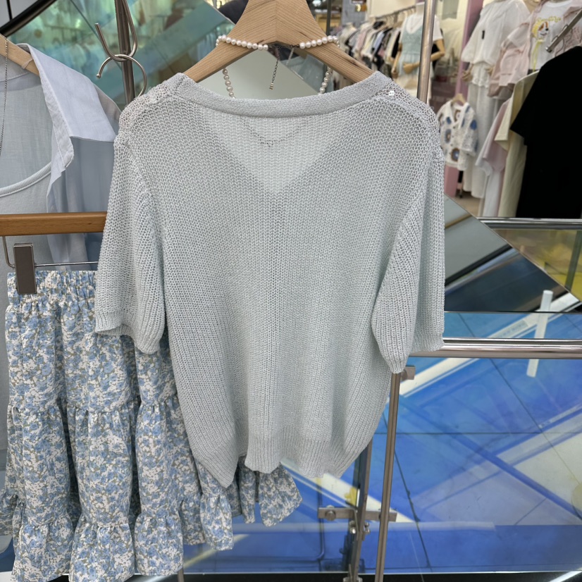 FLYFLY/LULULALLA/LIVE韓國代購女裝新品26春夏針織衫不含項鏈FLYFLY/LULULALLA/LIVE針織衫