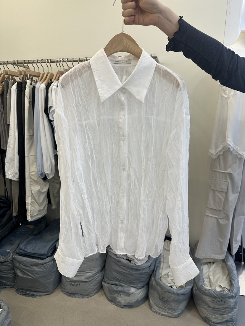 MONDAYMORING東大門代購女裝新款休閑熱賣真品襯衫蕾絲衫MONDAYMORING襯衫/蕾絲衫圖色1