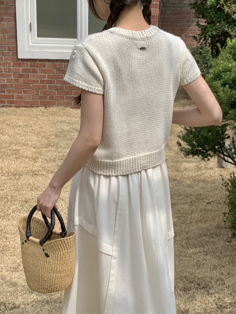 RE:OPENING韓國直郵女裝新款真品職業熱賣針織衫刺繡花朵RE:OPENING針織衫