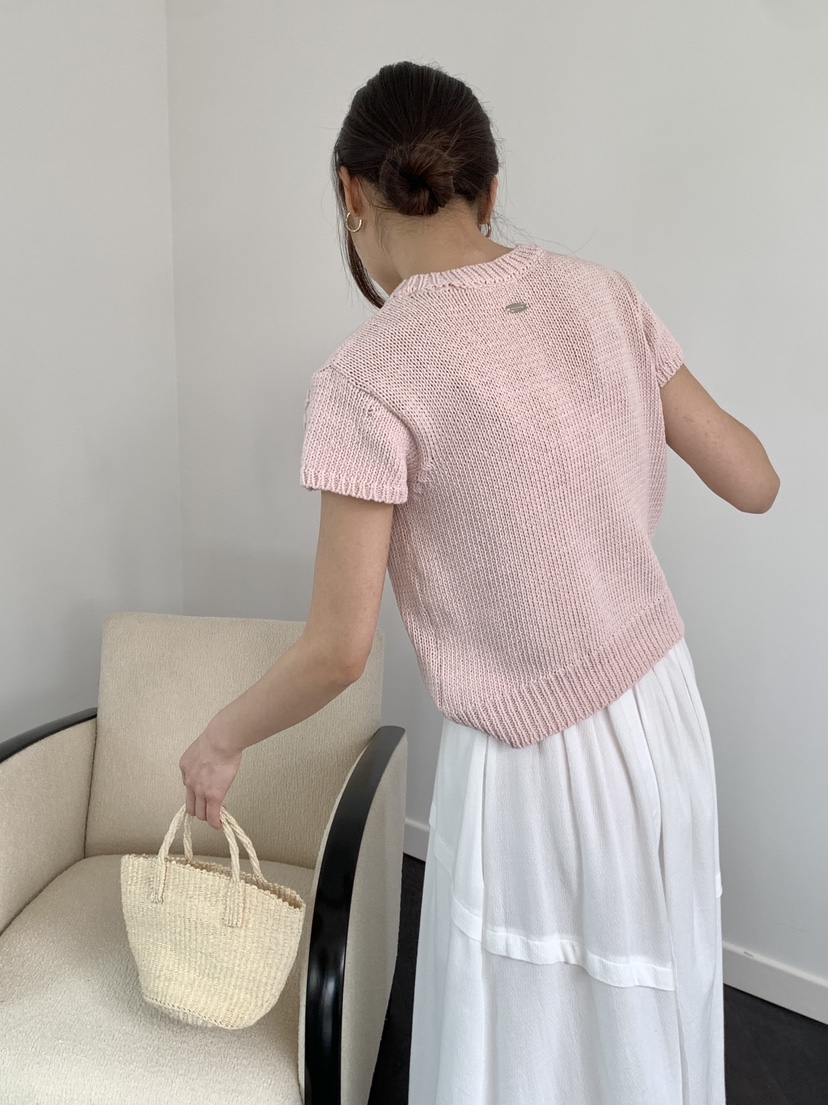 RE:OPENING韓國直郵女裝新款真品職業熱賣針織衫刺繡花朵RE:OPENING針織衫