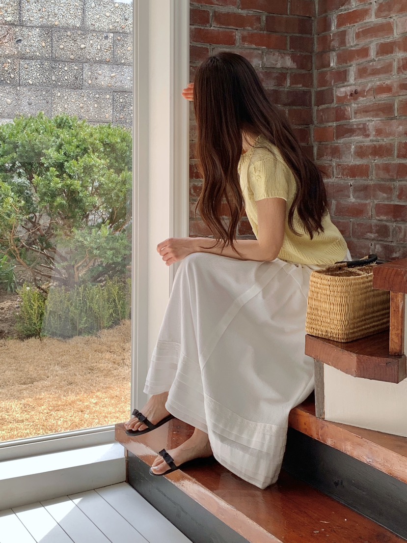 RE:OPENING韓國直郵女裝新款真品職業熱賣針織衫刺繡花朵RE:OPENING針織衫