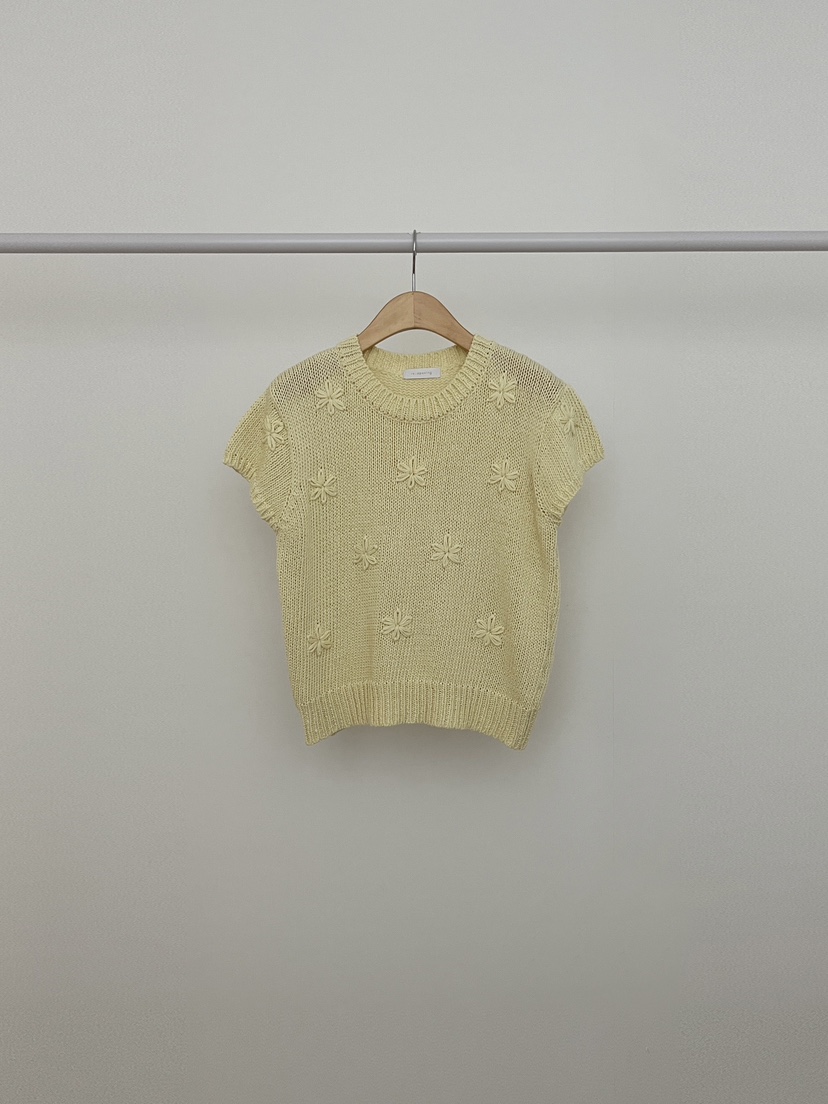 RE:OPENING韓國直郵女裝新款真品職業熱賣針織衫刺繡花朵RE:OPENING針織衫圖色3