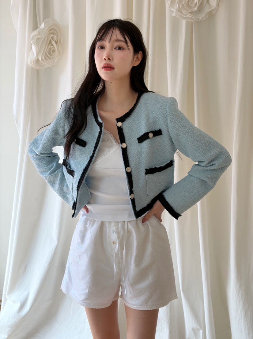 N BROWN東大門實拍女裝新品休閑26春夏推薦人氣時尚夾克N BROWN夾克