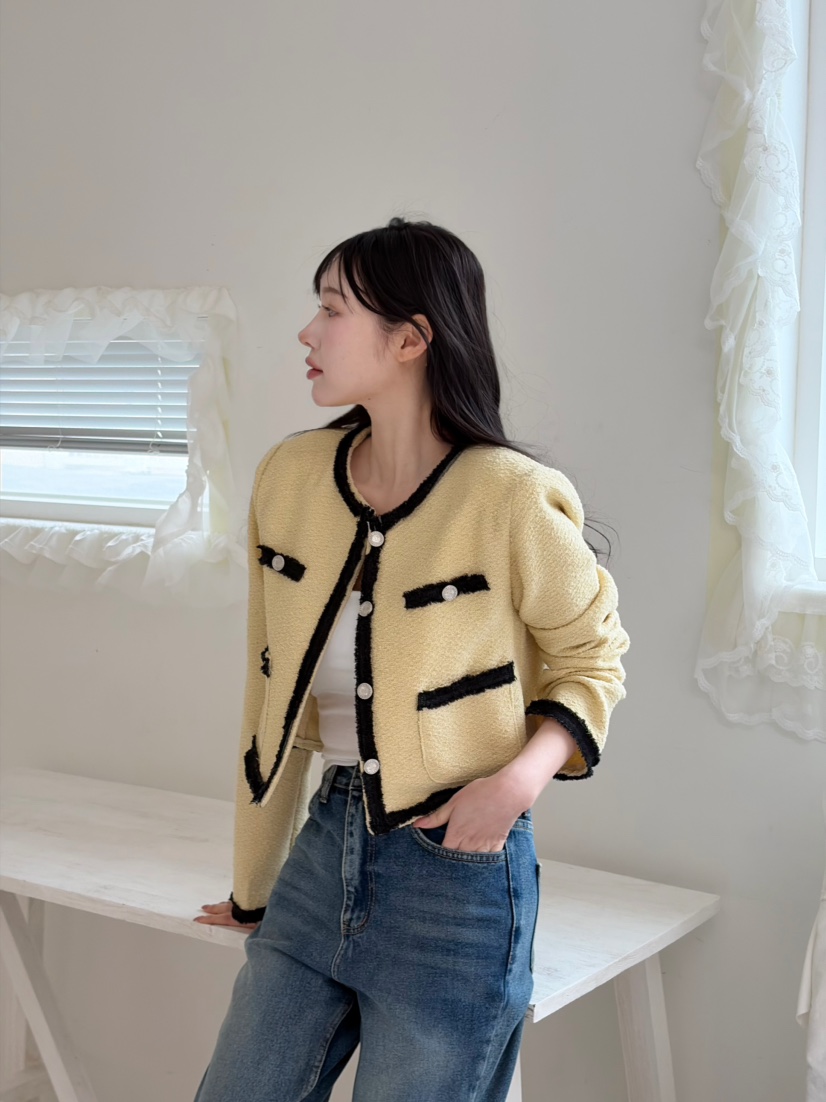 N BROWN東大門實拍女裝新品休閑26春夏推薦人氣時尚夾克N BROWN夾克