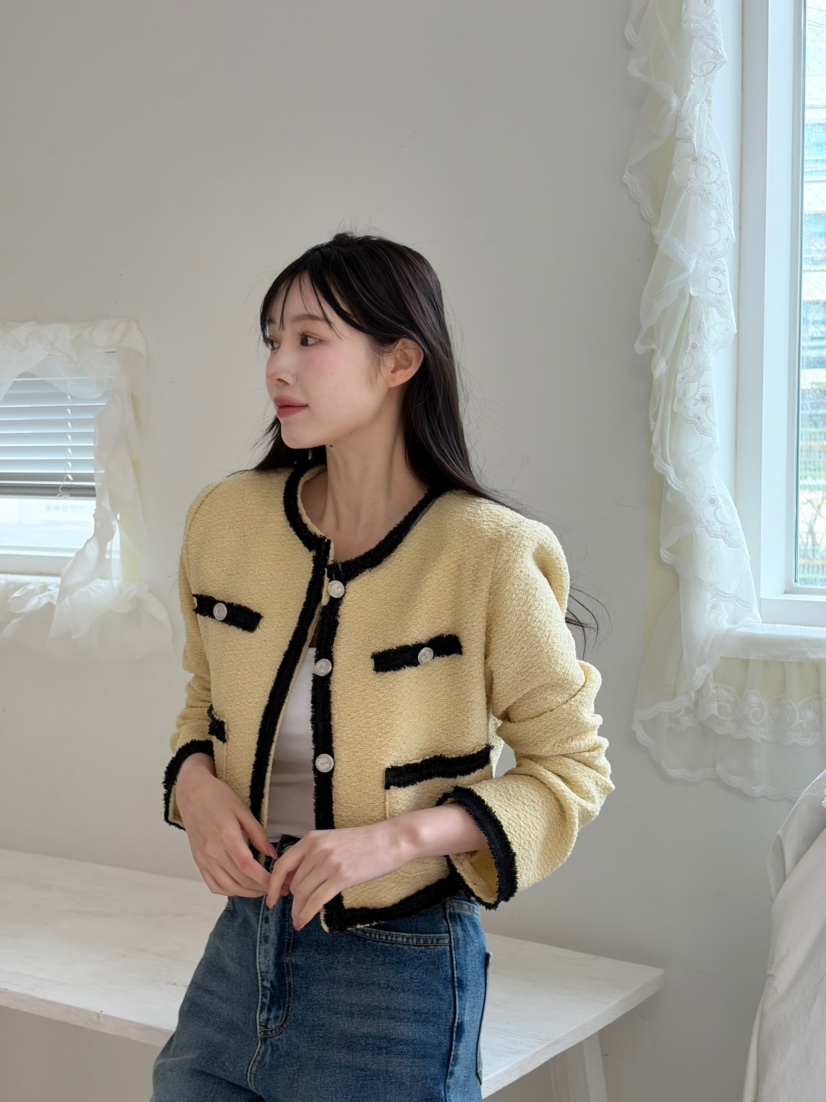 N BROWN東大門實拍女裝新品休閑26春夏推薦人氣時尚夾克N BROWN夾克