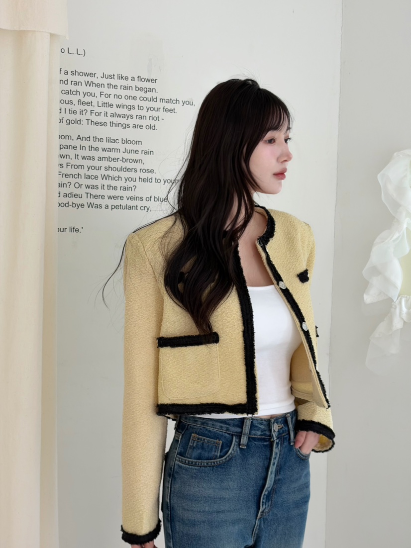 N BROWN東大門實拍女裝新品休閑26春夏推薦人氣時尚夾克N BROWN夾克