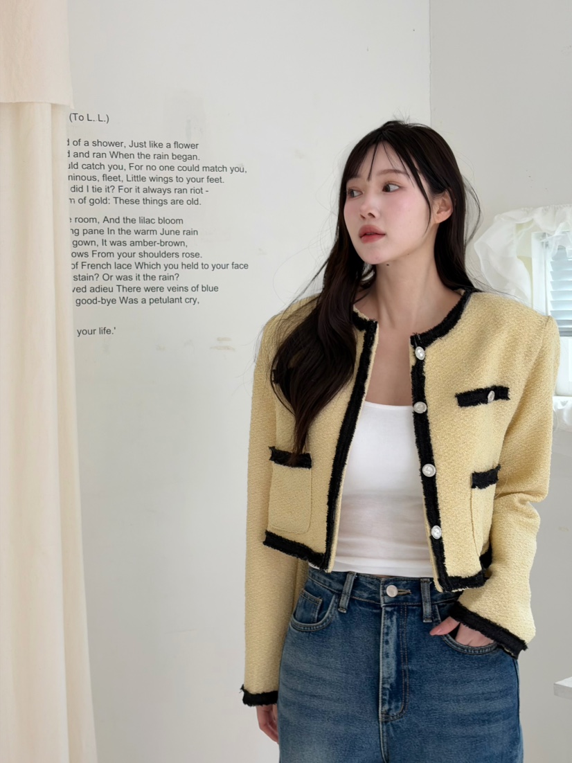 N BROWN東大門實拍女裝新品休閑26春夏推薦人氣時尚夾克N BROWN夾克