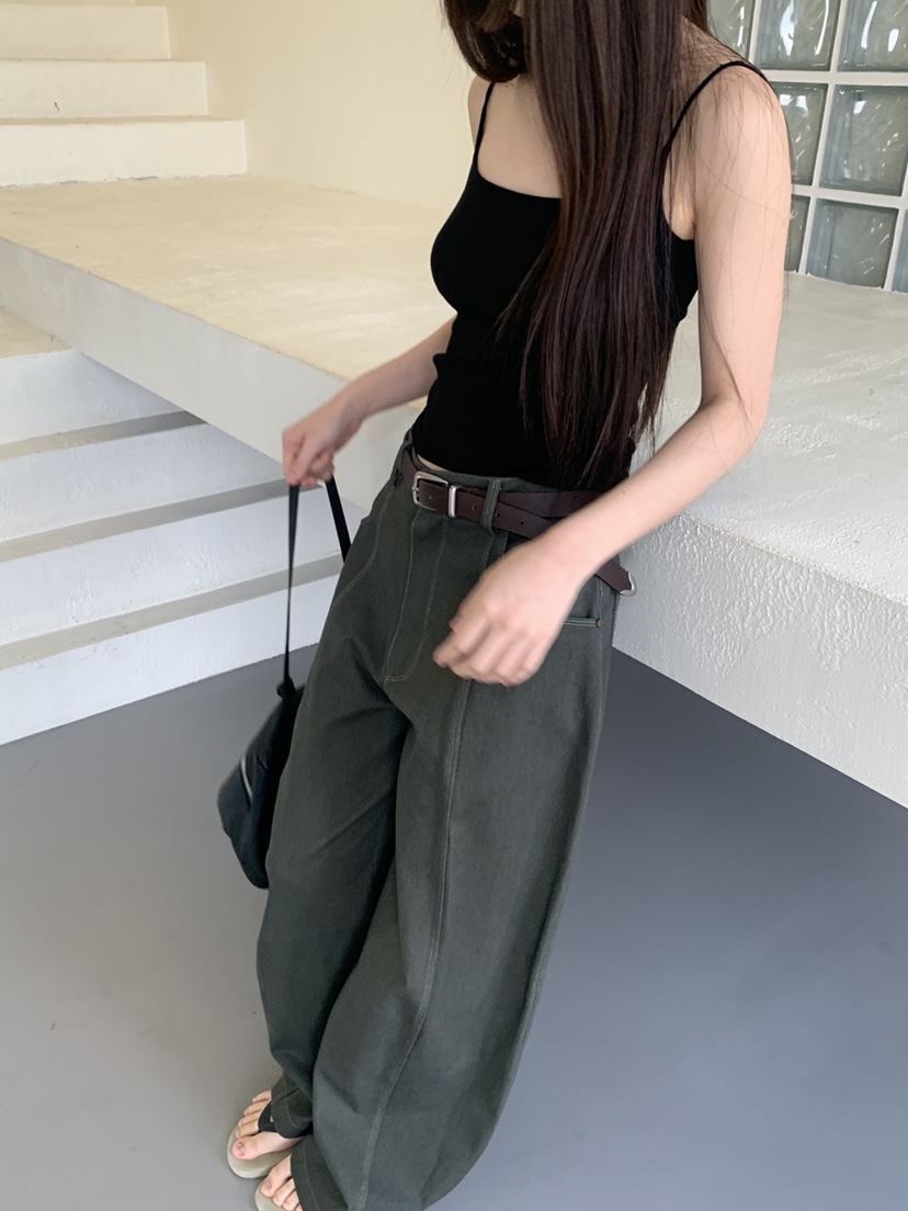 LOGARDEN東大門實拍女裝新品職業26春夏人氣休閑褲不含腰帶LO GARDEN休閑褲