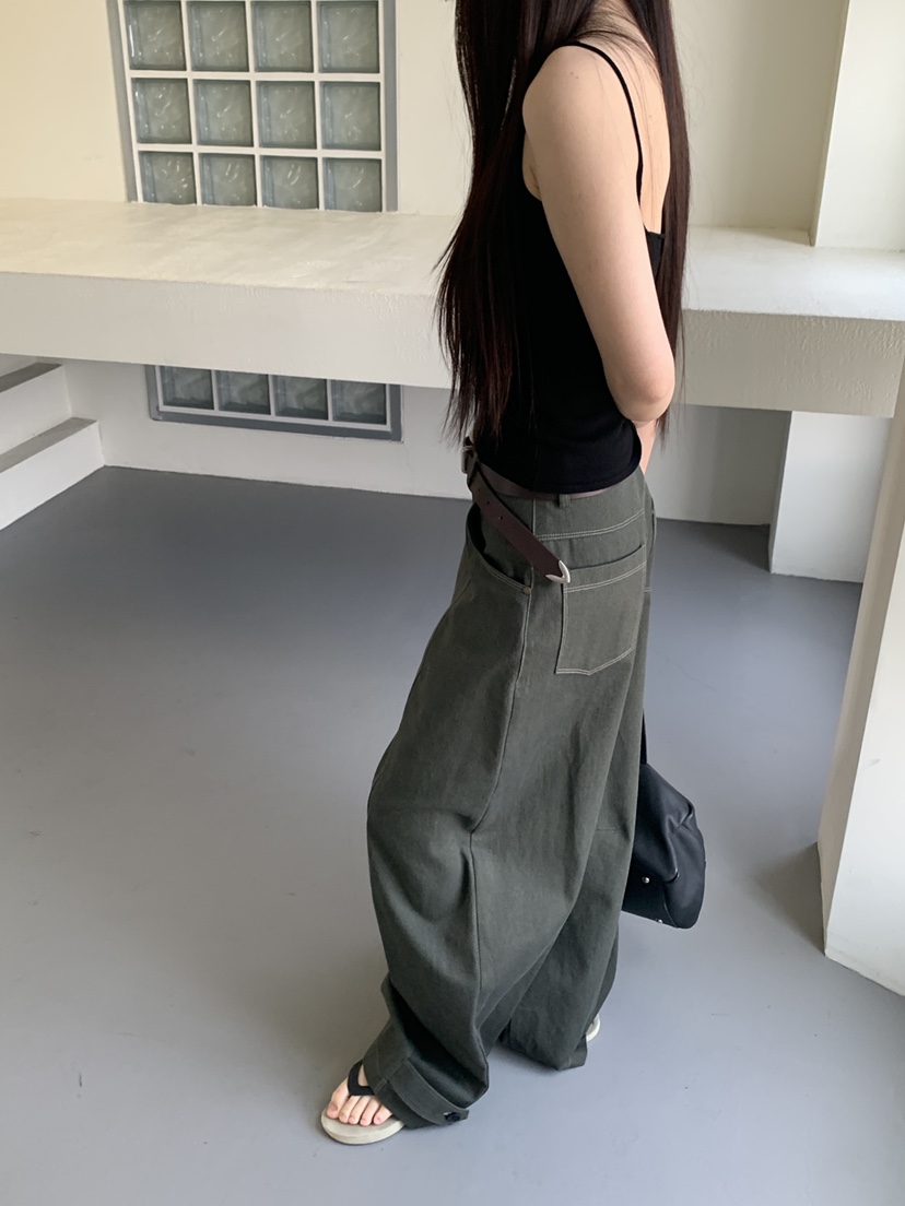 LOGARDEN東大門實拍女裝新品職業26春夏人氣休閑褲不含腰帶LO GARDEN休閑褲