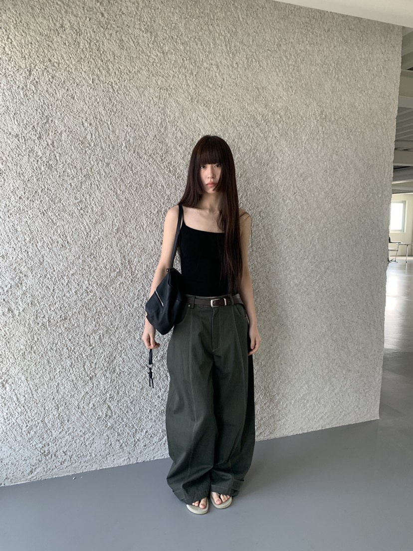 LOGARDEN東大門實拍女裝新品職業26春夏人氣休閑褲不含腰帶LO GARDEN休閑褲