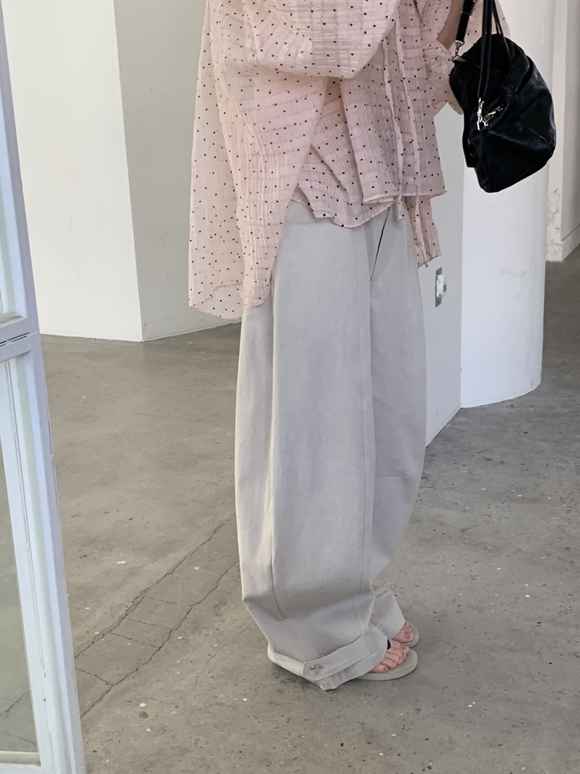 LOGARDEN東大門實拍女裝新品職業26春夏人氣休閑褲不含腰帶LO GARDEN休閑褲