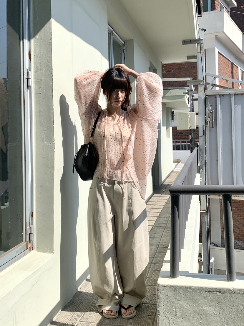 LOGARDEN東大門實拍女裝新品職業26春夏人氣休閑褲不含腰帶LO GARDEN休閑褲