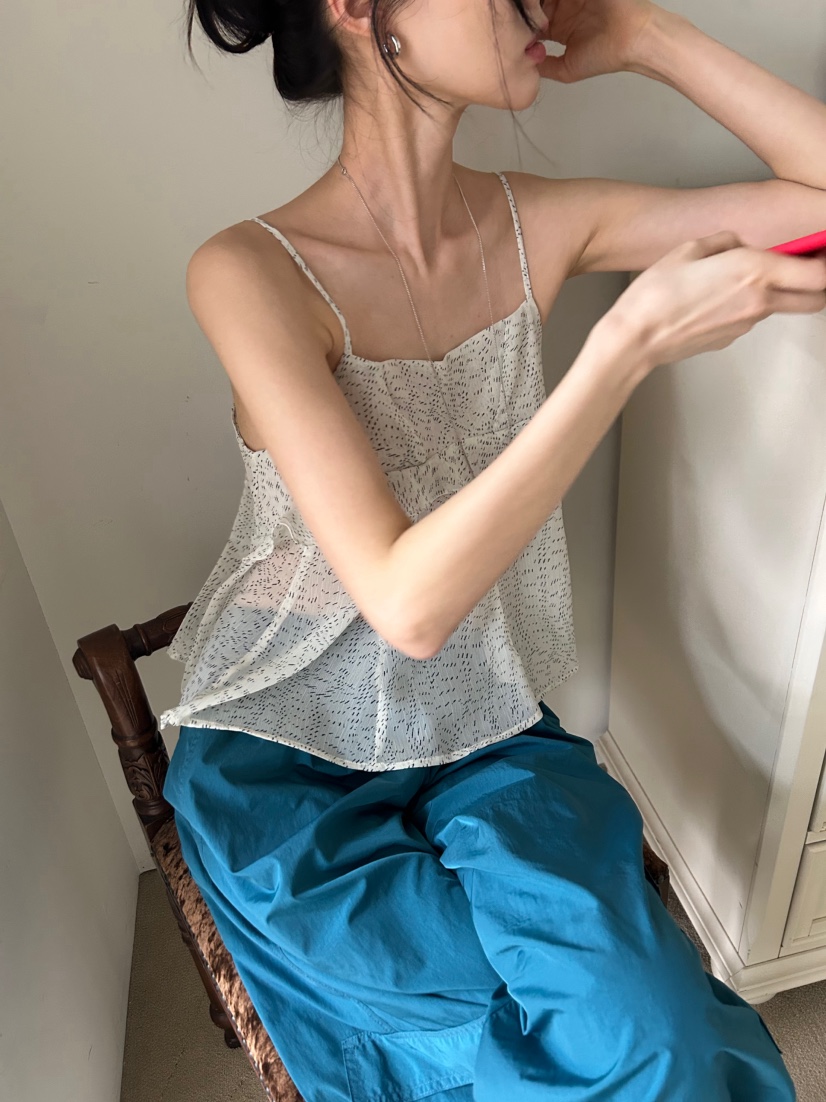 ME MO東大門實拍女裝新款推薦人氣休閑時尚真品吊帶背心ME MO吊帶/背心