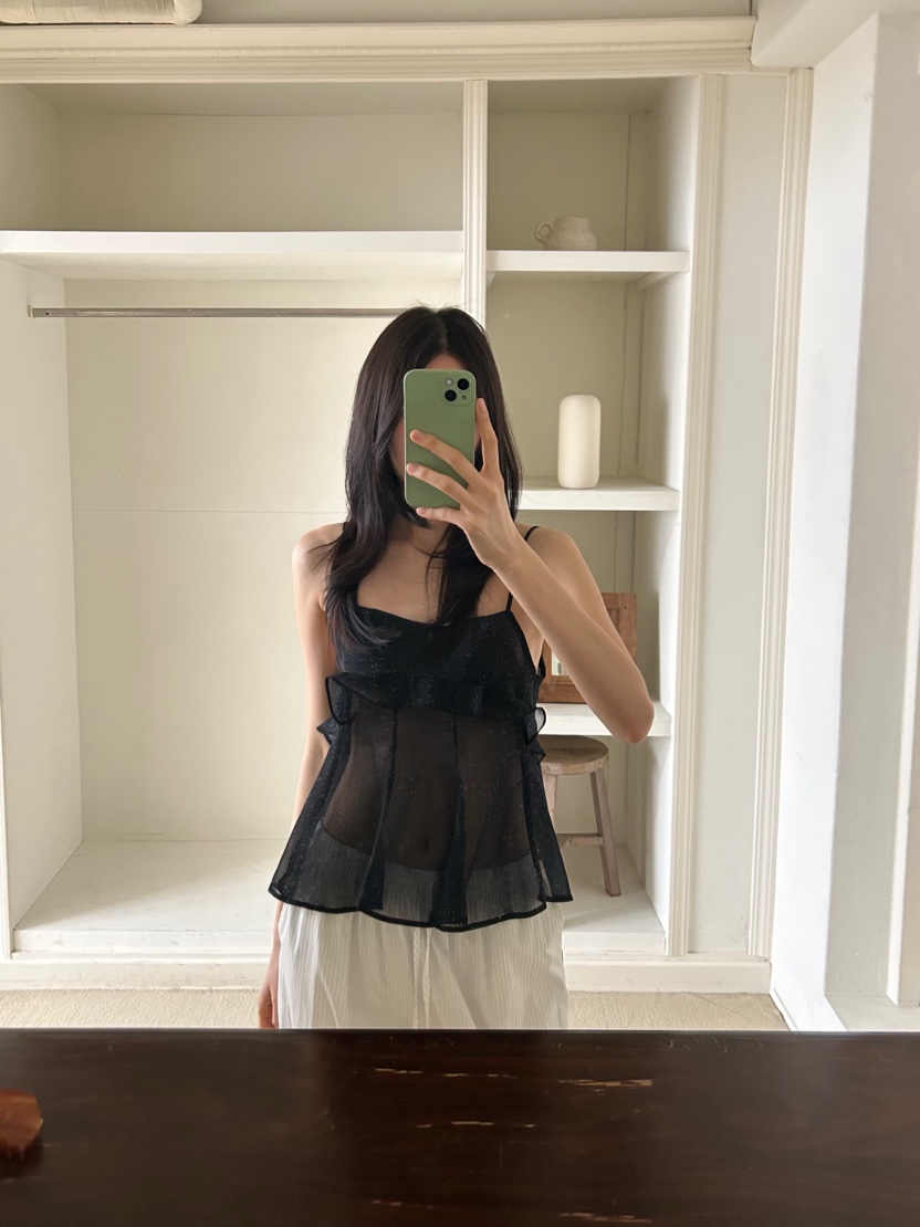 ME MO東大門實拍女裝新款推薦人氣休閑時尚真品吊帶背心ME MO吊帶/背心